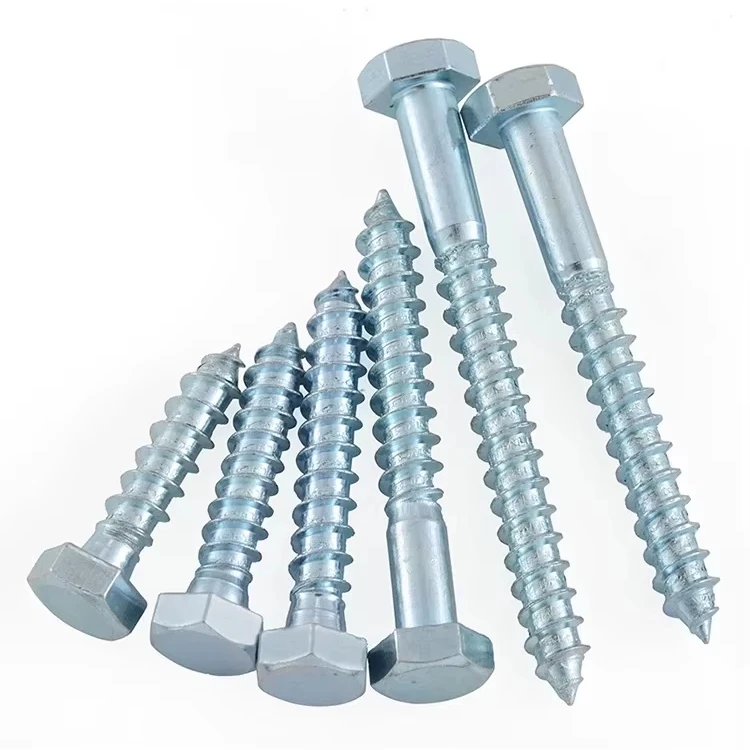 din 571 wood High Tensile Strength Rust prevention Galvanized hex head Custom Hex Lag Screw