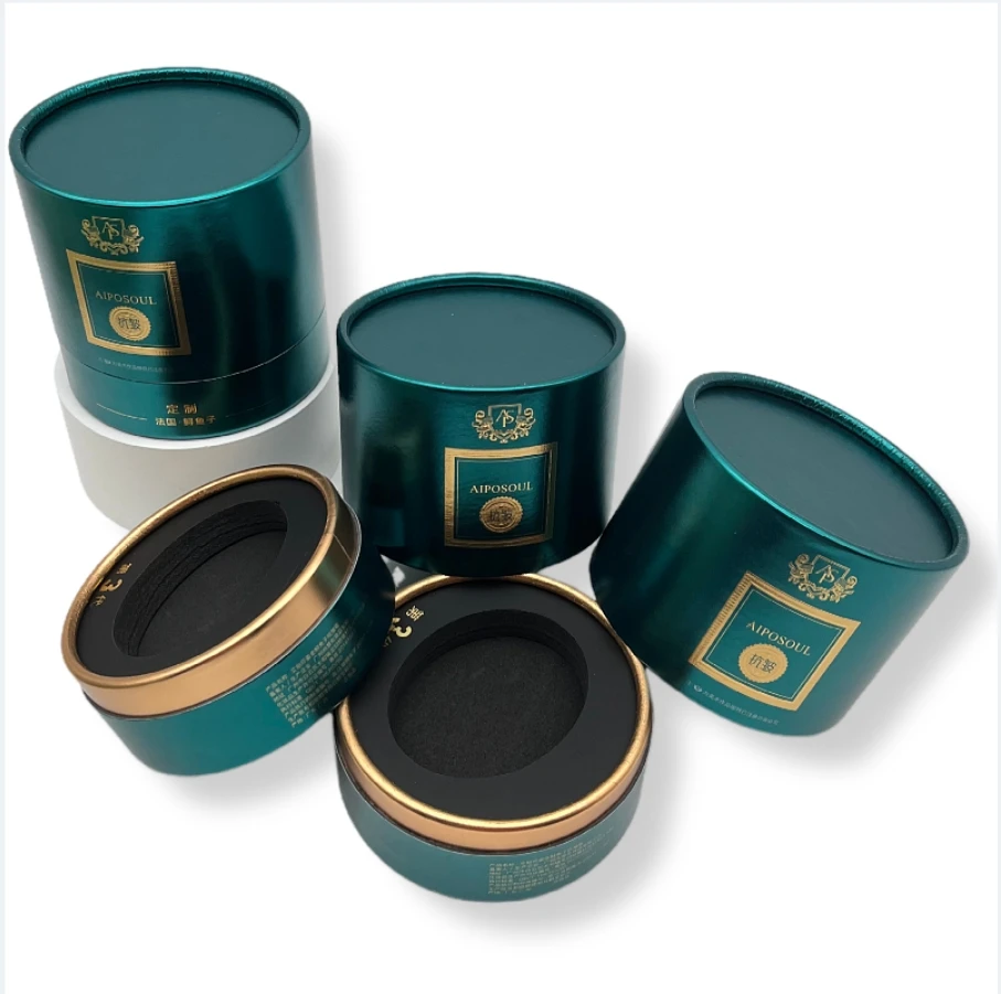 Direct factory biodegradable custom eco-friendly cosmetic tube packaging papertube package candle box packaging