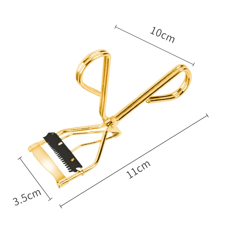 Wholesale Double Color Eye Lash Curler With Logo Printing Custom Mini Eyelash Curler With Comb