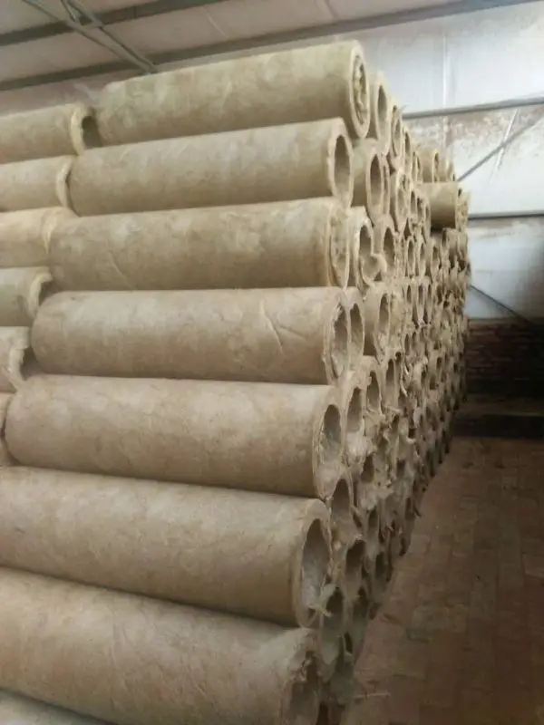 Cheap Basalt Rock Wool Pipe Insulation 100Kg Rock Wool Tube For Pipeline Insulated
