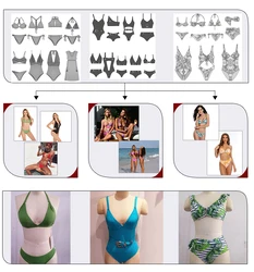 Baige OEM/ODM Factory Brazilian Two Pieces Swimming String Triangle Bikini Women Sexy Swimwear Beachwear Thong Bikini