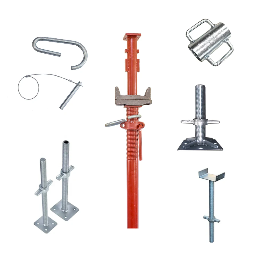 Galvanized steel props scaffolding formwork adjustable for construction jack