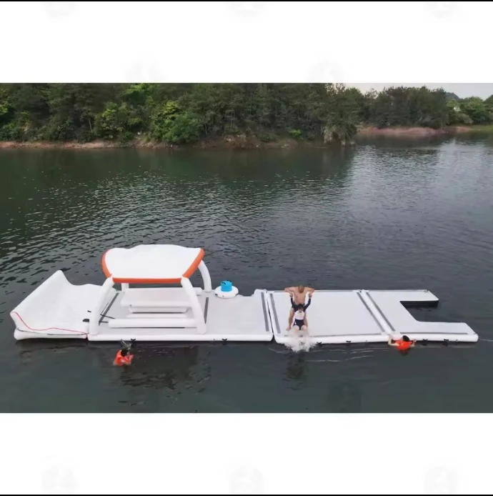 Новая распродажа роскошное оборудование для водных игр ГИДРОЦИКЛ лодка яхта док надувная водная платформа палатка