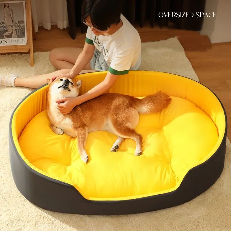 Washable Luxury Pet Bed Cushion Four Colors Dog Bed Memory Foam Kennel Mat Large Pet Beds