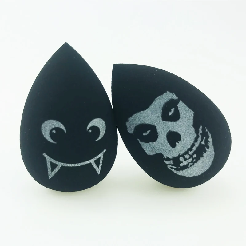 2022 Hot Sale wholesale Low Moq Custom Private Label Logo Super Soft Cute Puff Ghost Scream Pumpkin Makeup Sponge