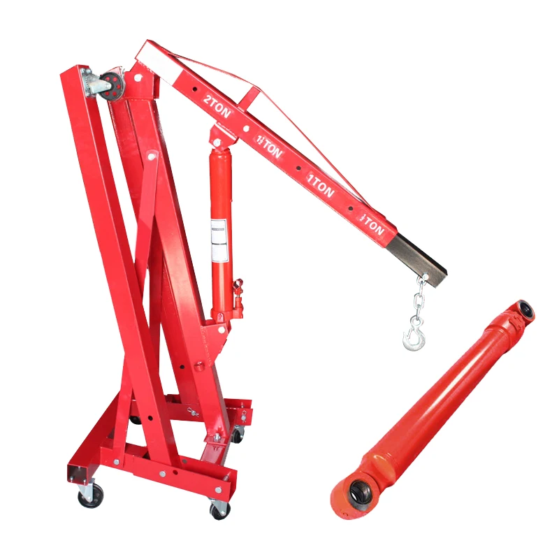 Factory Wholesale Vehicle Tools 2T 3T Hydraulic Jack Engine Crane Shop Crane Stand Folding Crane