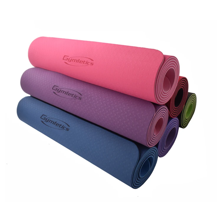 Изготовленный На Заказ Противоскользящий 6 мм производитель экологически чистый ТПЭ Коврик для йоги