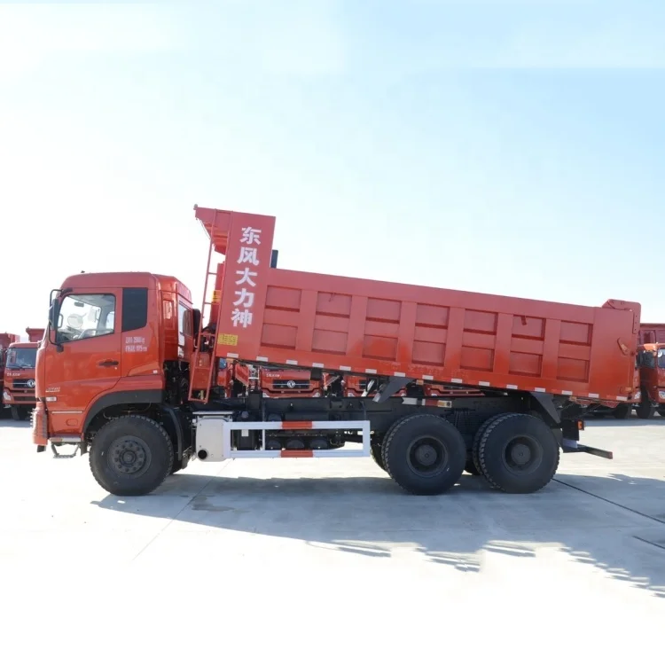 Dongfeng 6x4 dump truck 40 ton loading capacity Cummins 375 HP diesel engine LHD tipper truck