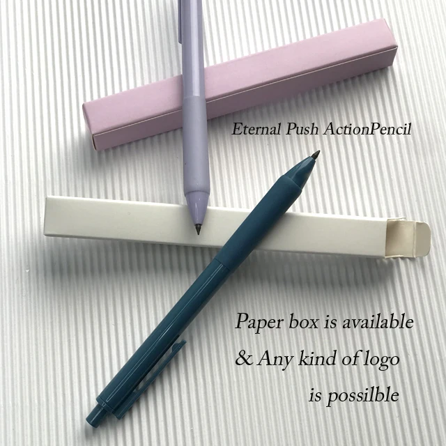 2024 Most Popular Retractable Inkless Endless Eternal Pencil  Alloy Replaceable Metal Tip Pencil