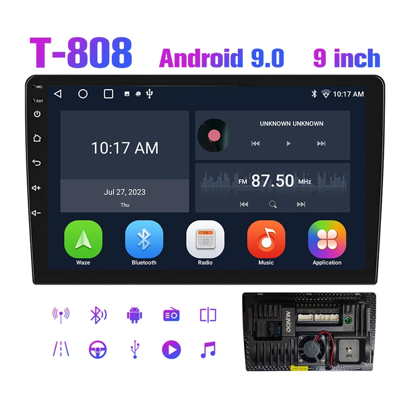 8163 автомобильный DVD-плеер 9 дюймов 1 + 32 г ЖК-экран android аксессуары для автомобиля видеоплеер радио с gps