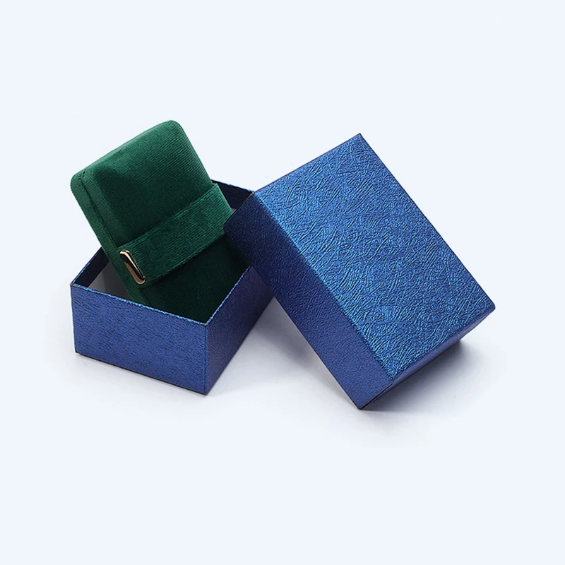 Luxury Small Custom Logo Retro High Quality Velvet Jewelry Necklace Pendant Box Packaging Gift Box