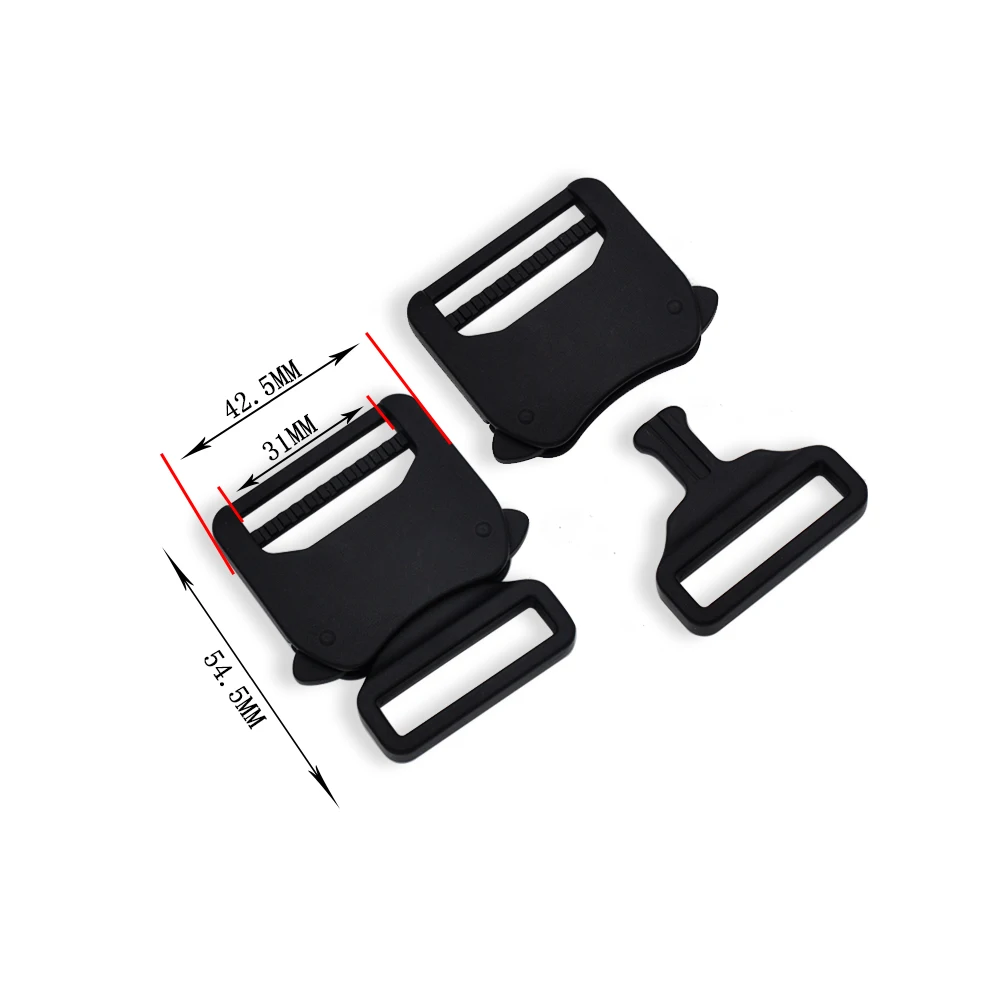 Custom wholesale 30mm center quick metal side release buckle for bag hardware accessories