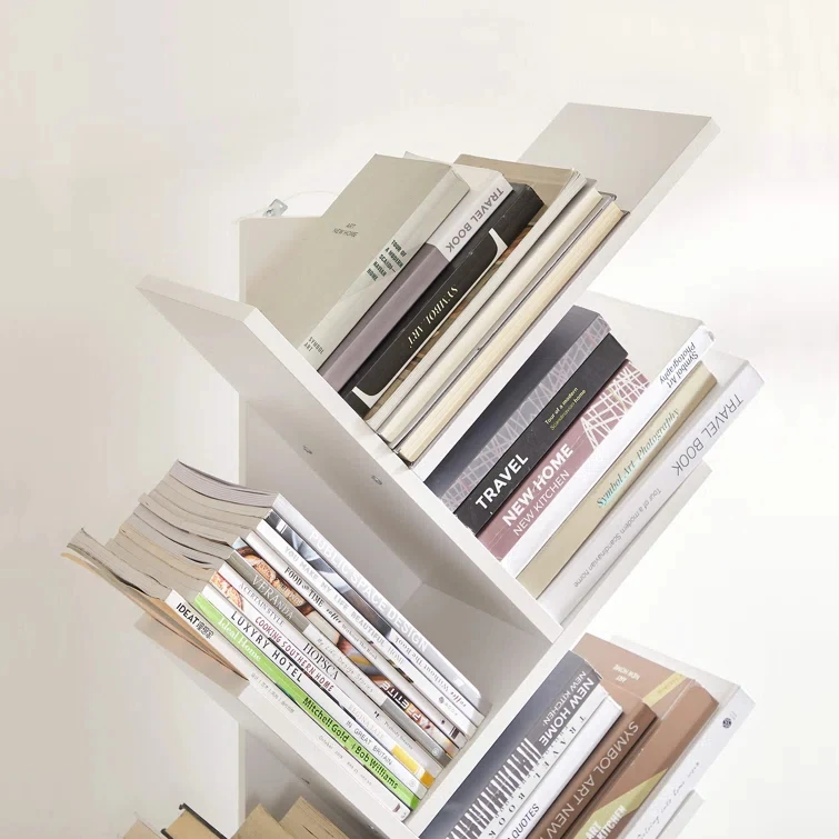 Modern Revolving Bookcase Mini Wood Shelf Wholesale Private Label Sofas for Living Room Solid Wood Furniture