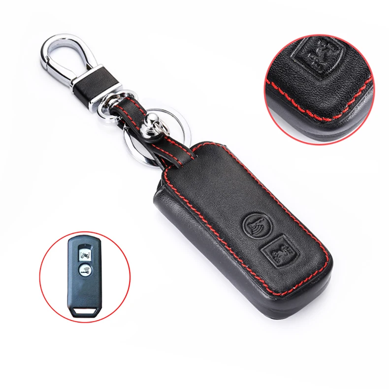 Leather Motorcycle Key Case Remote Fobs Protector Cover Car Accessory For Honda Motorbike PCX X ADV SH 300 150 125 Forza PCX150