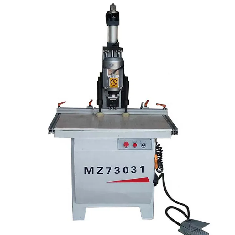 Window Door Making Hinge Hole Drilling Machine Single Heads Vertical Boring Machine Wood Drilling Machine