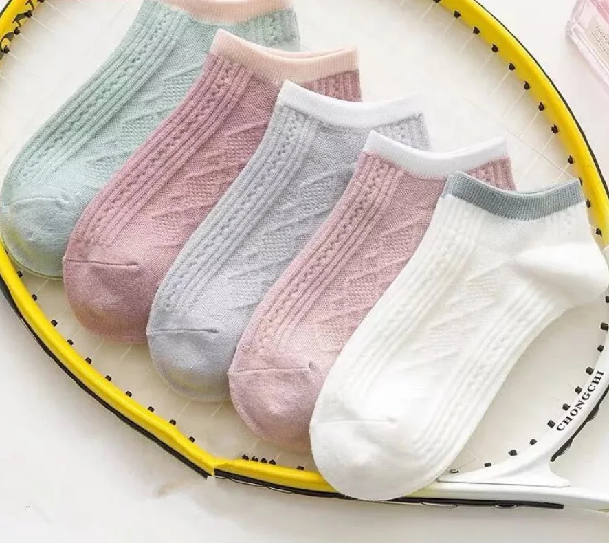 Весенне-осенние цветные хлопковые чулки 8 видов цветов женские носки-башмачки женские носки ярких цветов