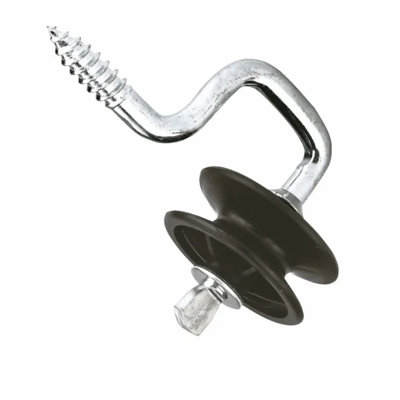 Вращающийся угловой изолятор Terrui INS031End натяжной винт в бобине электрическая ограда изоляторы деревянных стоек