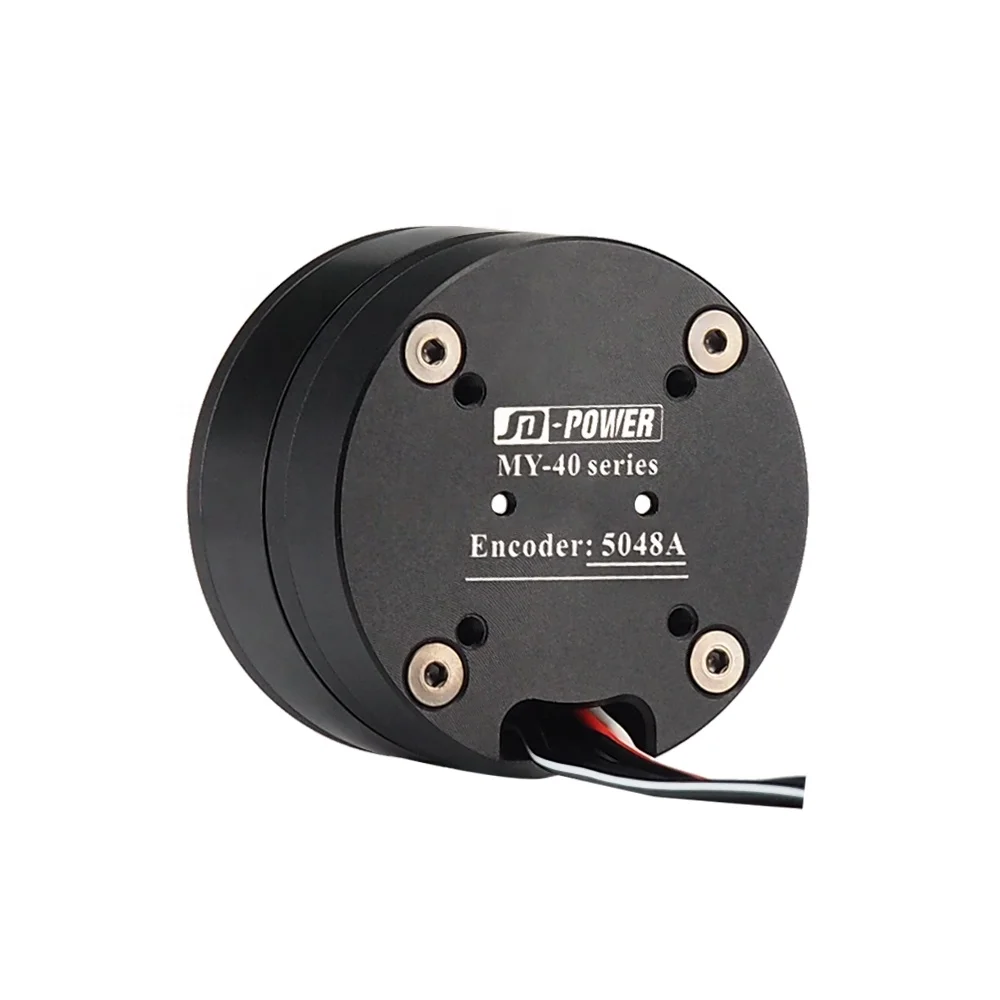 High quality JD power MYH 4018F encoder flat hollow shaft gimbal bldc servo motor 12v for 3-axis gimbal dlsr camera stabilizer
