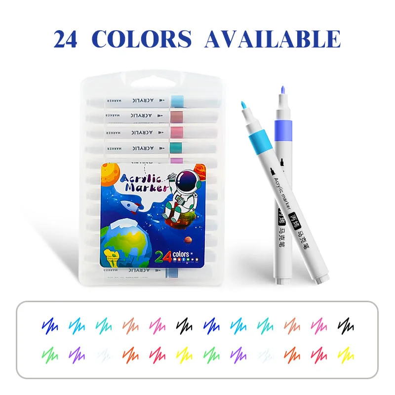 China marker acrylic markers custom branded quick dry Custom logo long lasting 5mm acrylic permanent marker paint pens