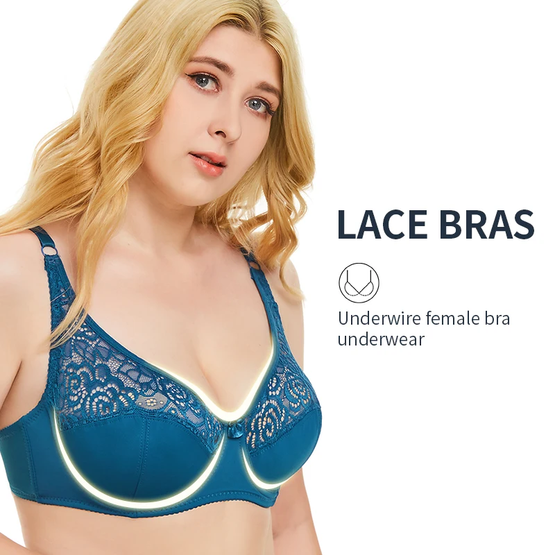 Оптовая продажа, лучший бюстгальтер с вышивкой, большие размеры, дышащий бюстгальтер с большой чашкой, нижнее белье для женщин