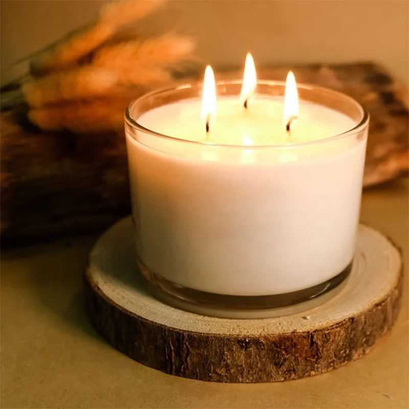 christmas large soy handmade authentic amethyst crystal soy candles