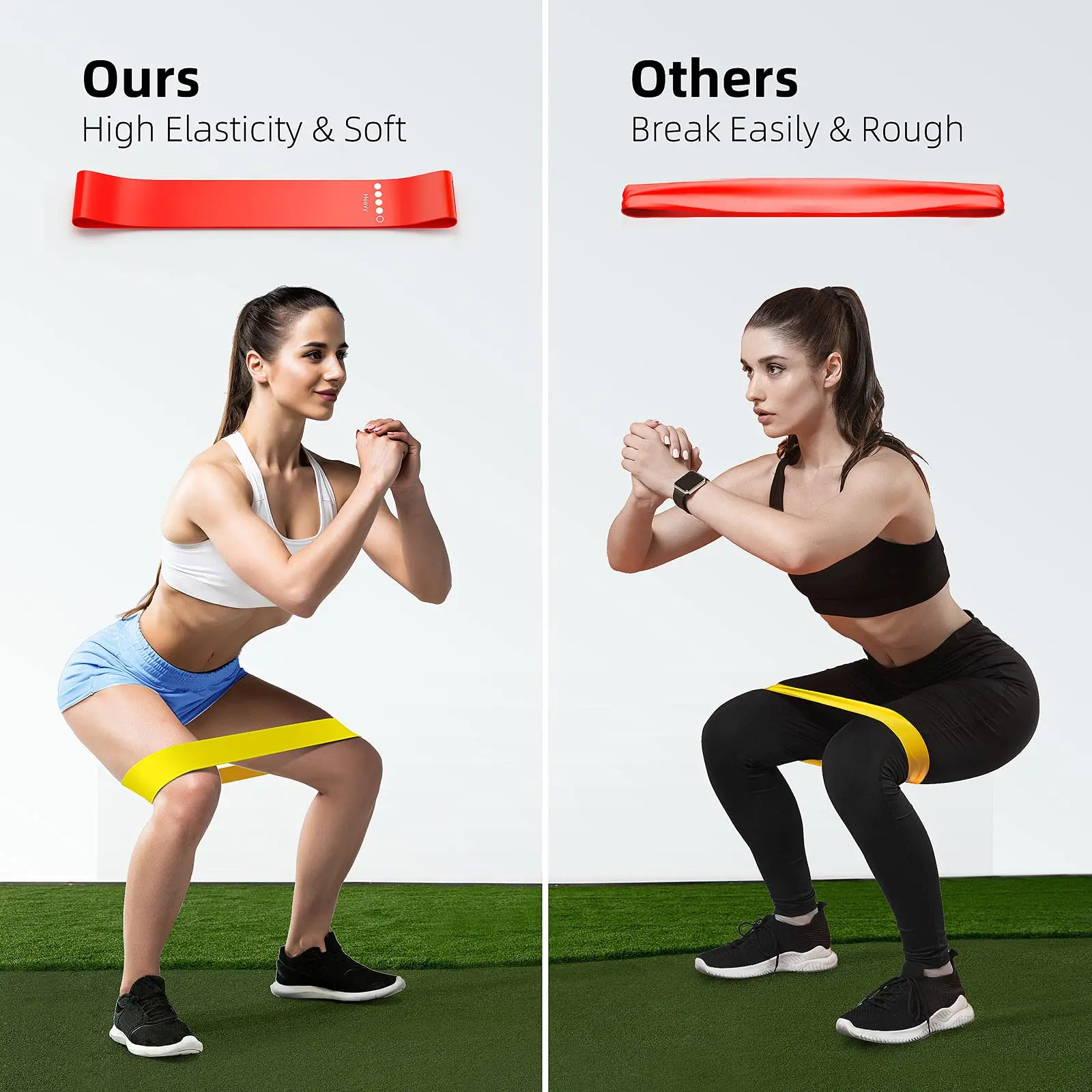 Resistance Bands Elastic Exercise Loop Bands for Strength Training Workout Physical Therapy