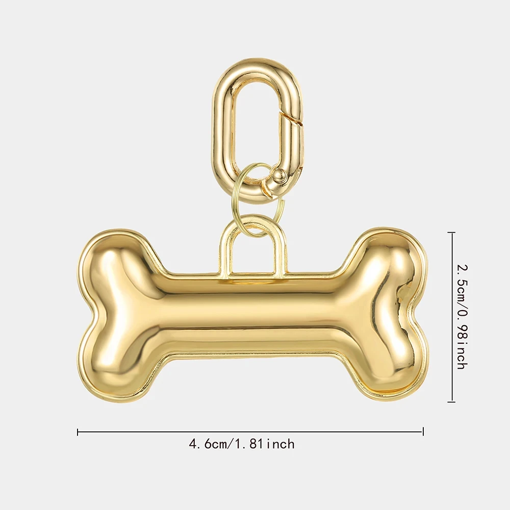 Pet Supplies Personalized Golden Luxury Free Engraving Anti-lost Collars Tag for Dogs Cats Nameplate Pet Dog Name Tag