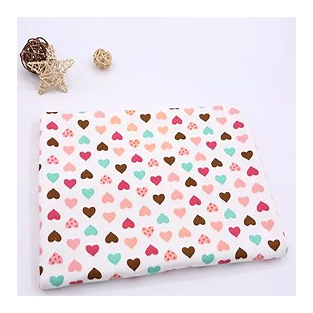 Wholesale clothing pot 100% babygrow organic cotton 50s 44*80 100% cotton fabric poplin for baby clothing