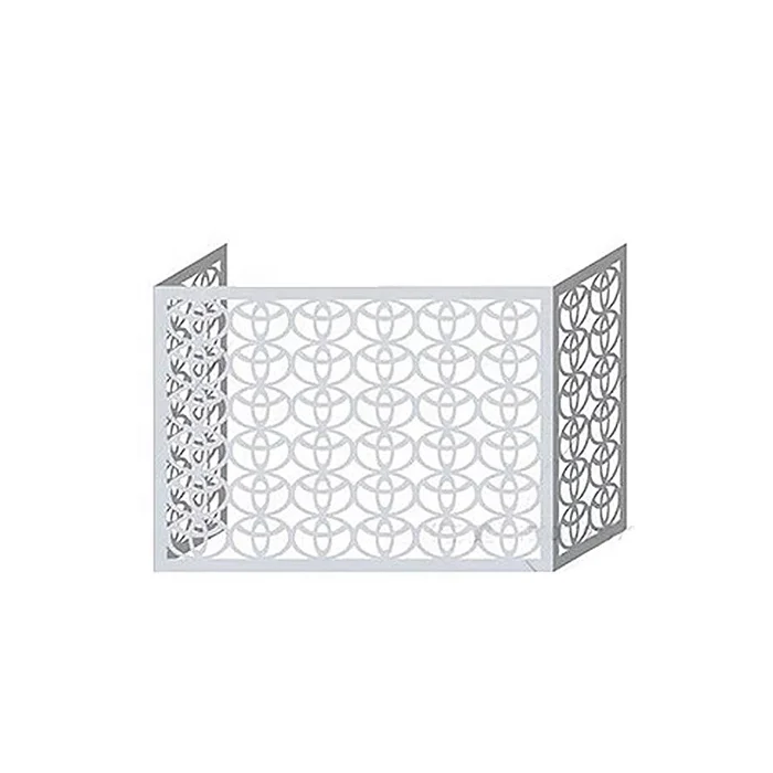 Customized Decorative  Pattern Laser Cut Metal Air Conditioner Cover Outdoor Air Conditioner Cover