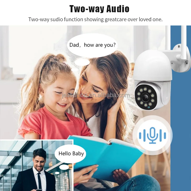 5MP 4X Zoom Mini IP Camera WiFi 3MP Tuya Smart Ai Auto Tracking Home Security Camera Outdoor Color IR Night Vision CCTV Camera