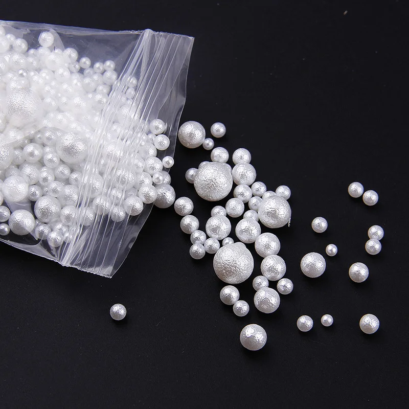 New Design Pure White Round 8mm Pearl Beads Wrinkle Pearl