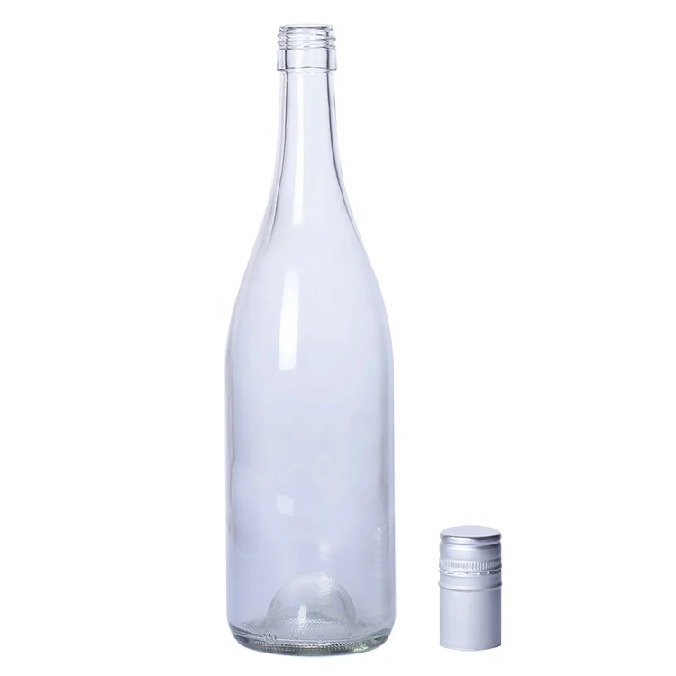 Custom 750ML Clear Antique Green Empty Glass Champagne Bottle Price Packaging