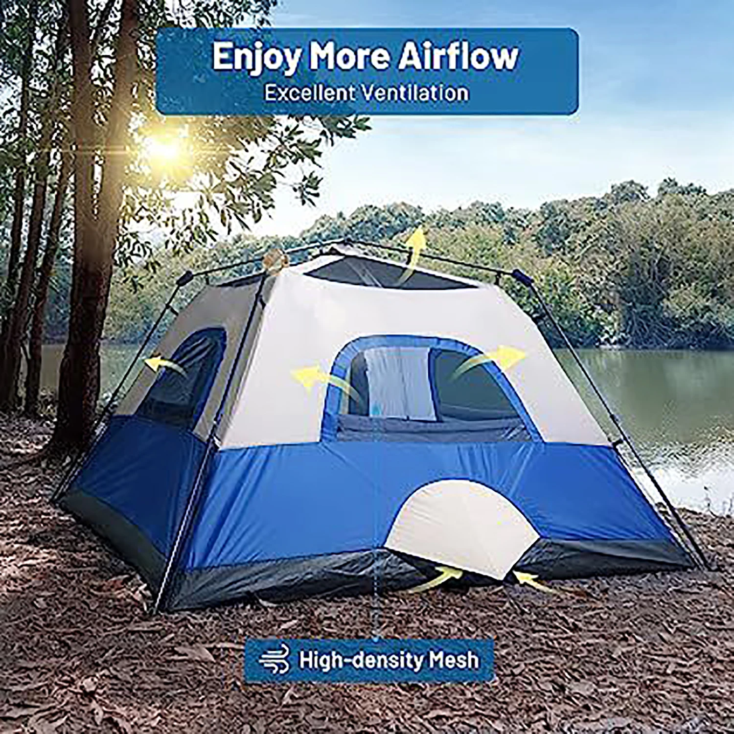 Outdoor Camping 6 Person Tent Europe and The United States Manufacturers Customized