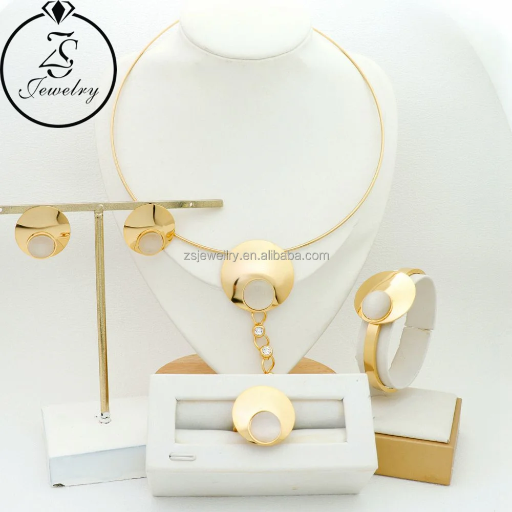 Zircon Fashion Women Bracelet Gold Plated 24K Dubai Diamond Women Stainless Steel Jewelry Women Girl Gift Sets