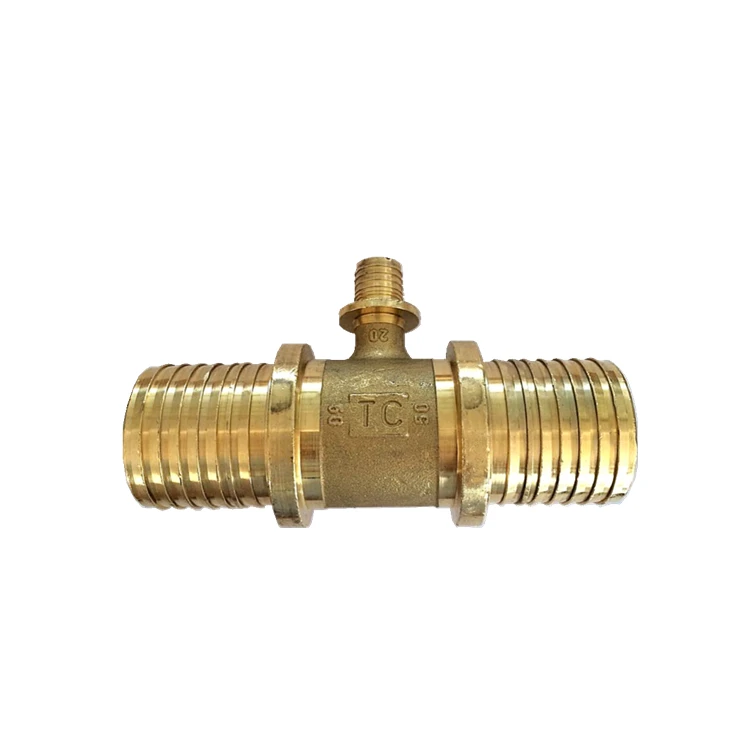 AVONFLOW High Quality Brass Pipe Fittings  Water Heating Fittings Tee Brass Fitting