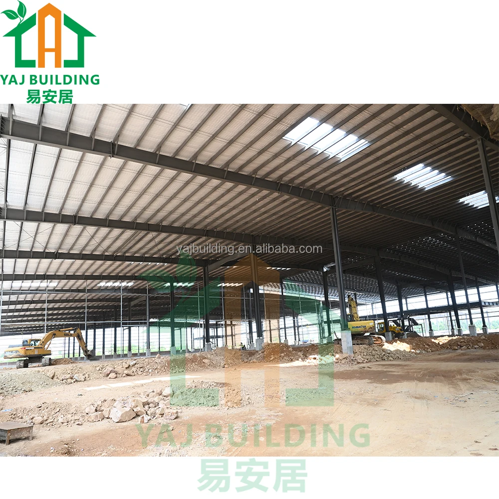 Сборный склад стальной конструкции сборный промышленный каркас из углеродистой стали OEM ODM высокопрочный Коммерческий корпус