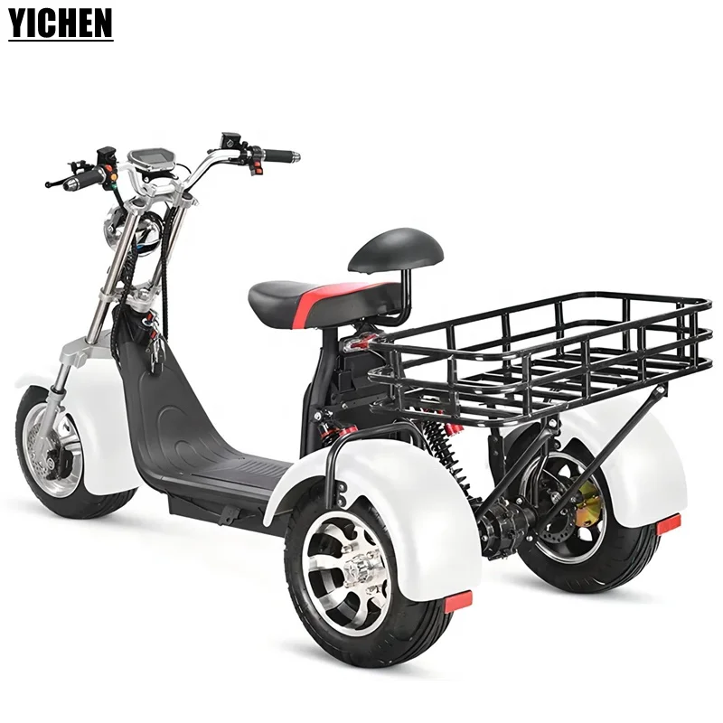 Hot selling warehouse eec Adult three wheel bicycle Lithium Battery 60V 20Ah 2000 w tricycle 3 wheel electric scooter citycoco