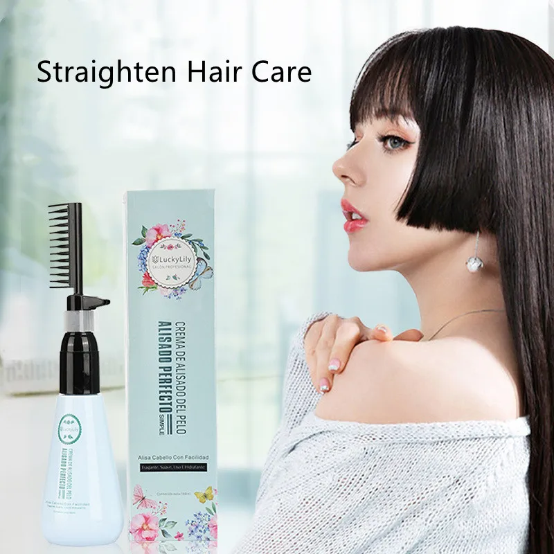 Выпрямляющий крем для волос с низким Moq 180 мл Оптовая продажа от производителя Rebonding Keratin крем для выпрямления волос с расческой
