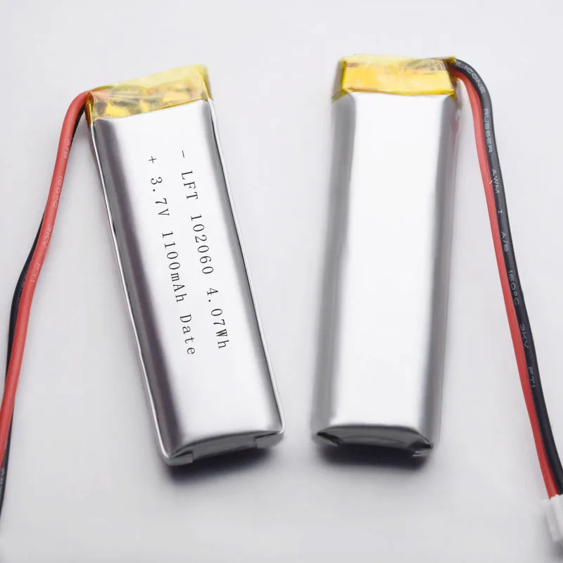 Rechargeable lithium battery 3.7v 1100mah li ion battery 802060 502060 602060 702060 902060 102060 for MP3 GPS PDA DVD recorder