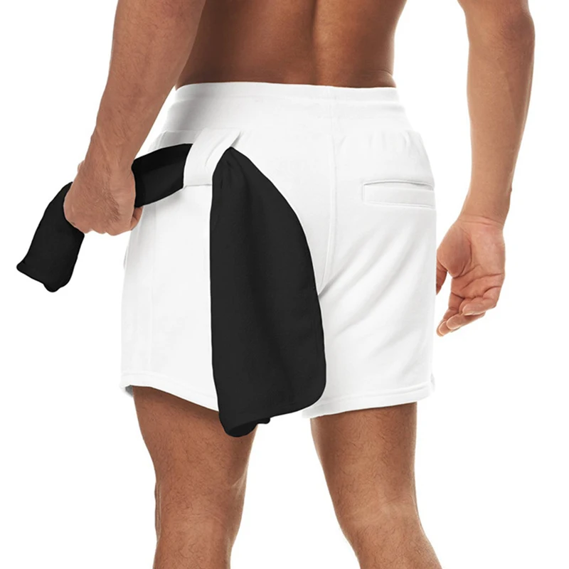 Men cotton Shorts Custom High Quality Cotton Fleece Training Jogger Running Casual French Terry Shorts Sweat Shorts