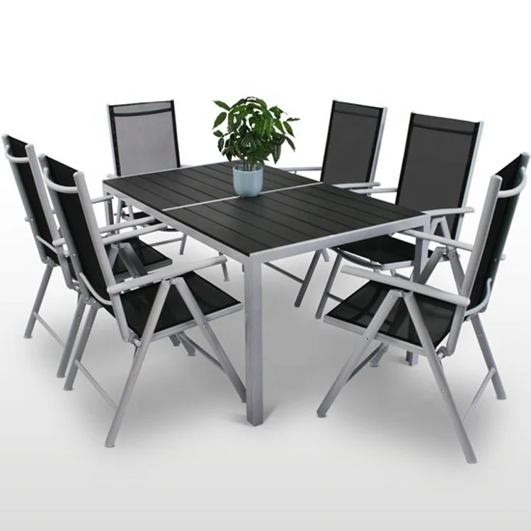 best seller outdoor sectional dining table and chair in Europe market