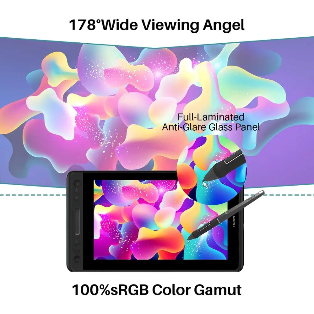  11 6 дюймов антибликовый рисунок монитор Huion Kamvas Pro 12 GT116 полный ламинирование графический планшет