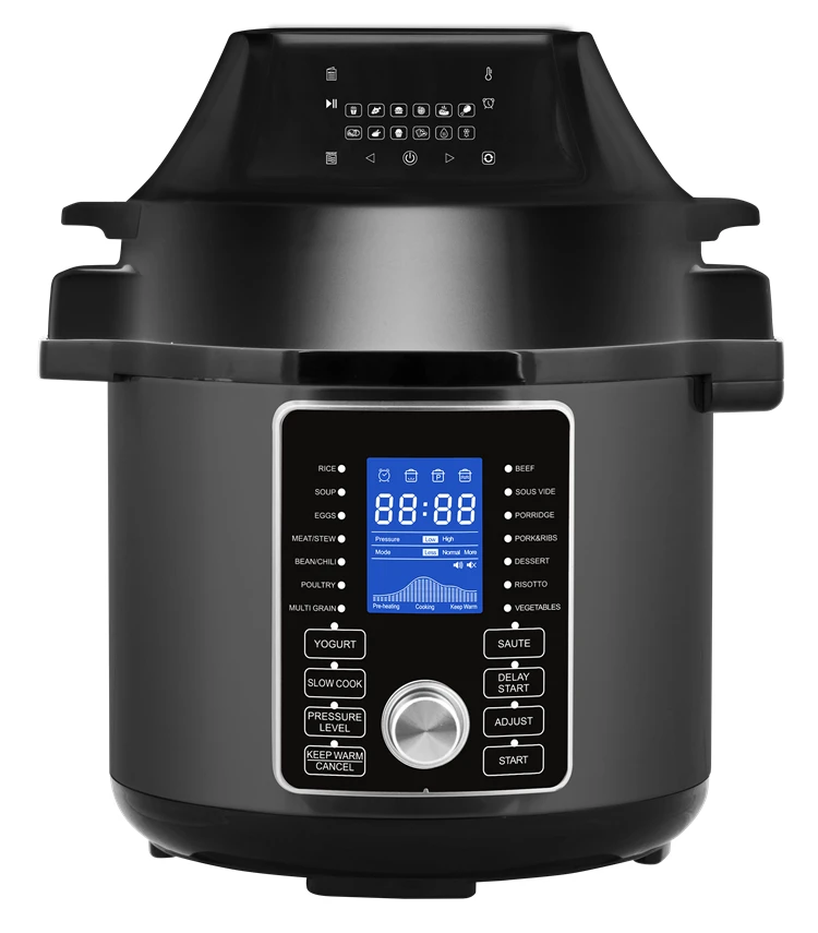 06A Auto Multi Cooker Fast Electric Pressure cooker with air fryer foodi