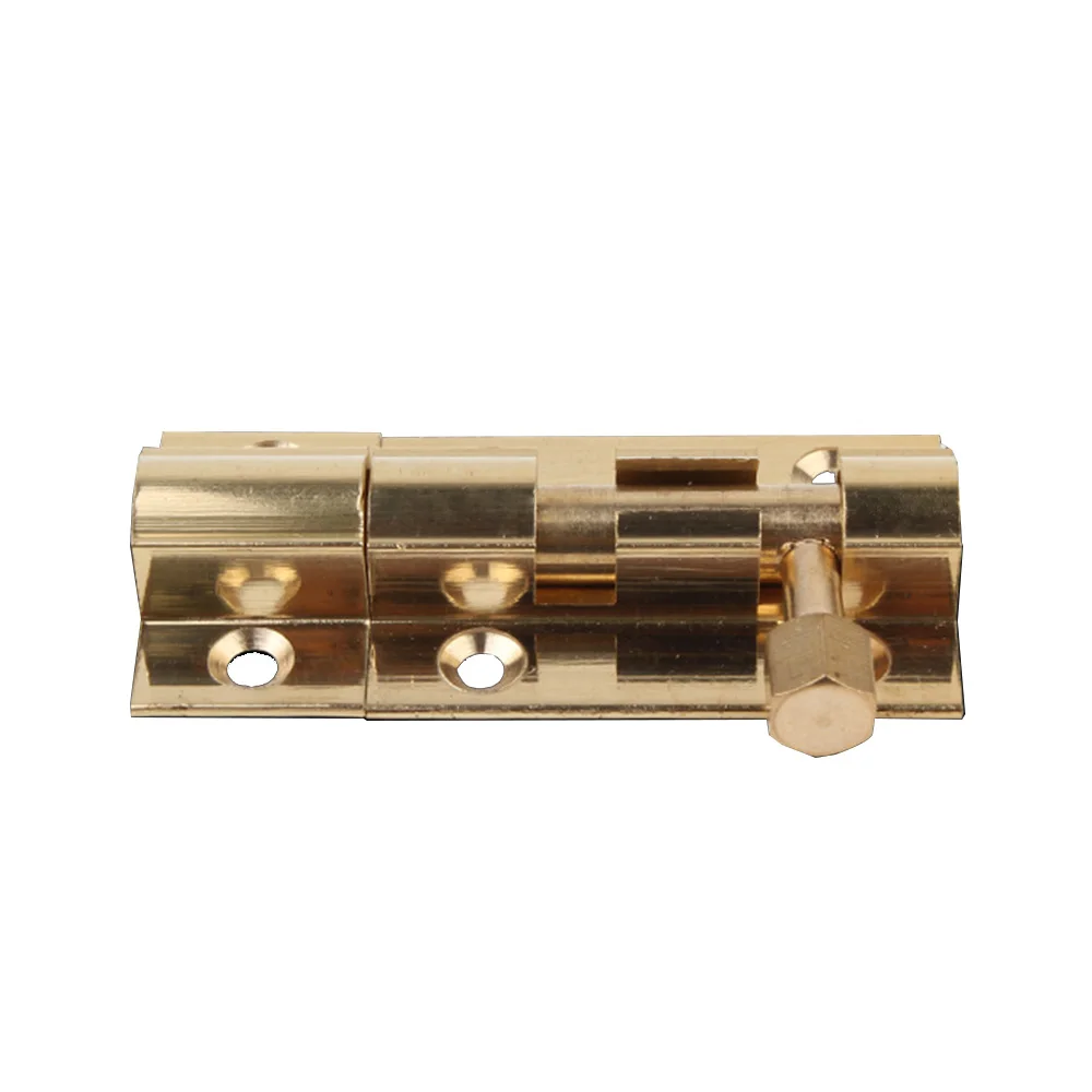 Modern Design Iron Brass Flush Bolt Stainless Steel Cabinet Door Latch Lock for Home or Hotel Use Wholesale