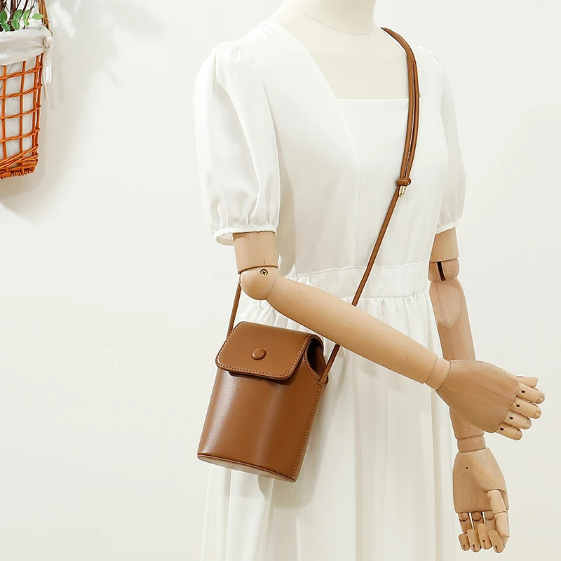 Wholesale Vintage Bucket Women Handbags Mobile Phone Bags For Ladies