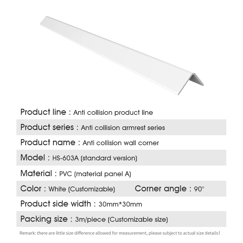 High Impact Pvc+aluminum Retainer Plastic Wall Corner Protectors Hospital Corner Guard