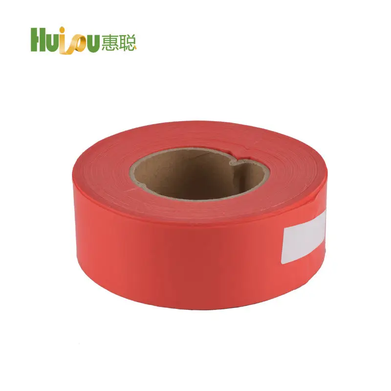 Elecpopular 2024 High-Performance White-Red Roller Marking Hazard PVC Warning Floor Adhesive Tape