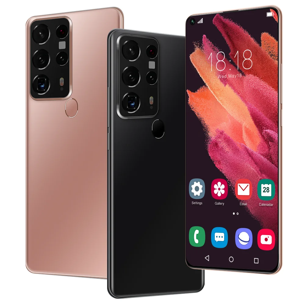 Оригинальный заводской мобильный телефон s25ульт 5g 7 2 дюймов HD + 1440*3088 12 Гб 512 24 Мп 48 МП 5800 мач Deca Core MTK6889 Android