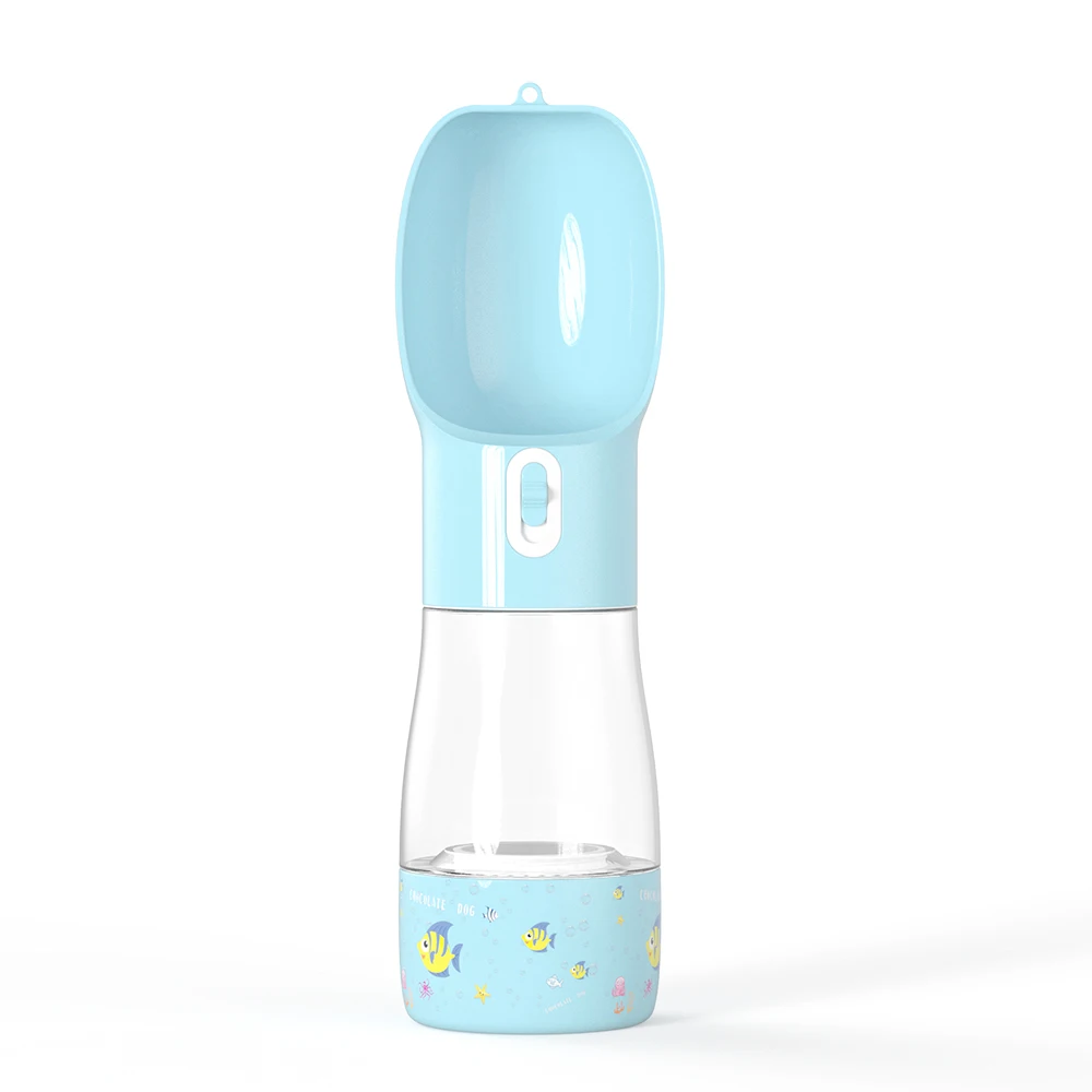 New design outdoor traveling portable cat pet dog (food) water bottle
