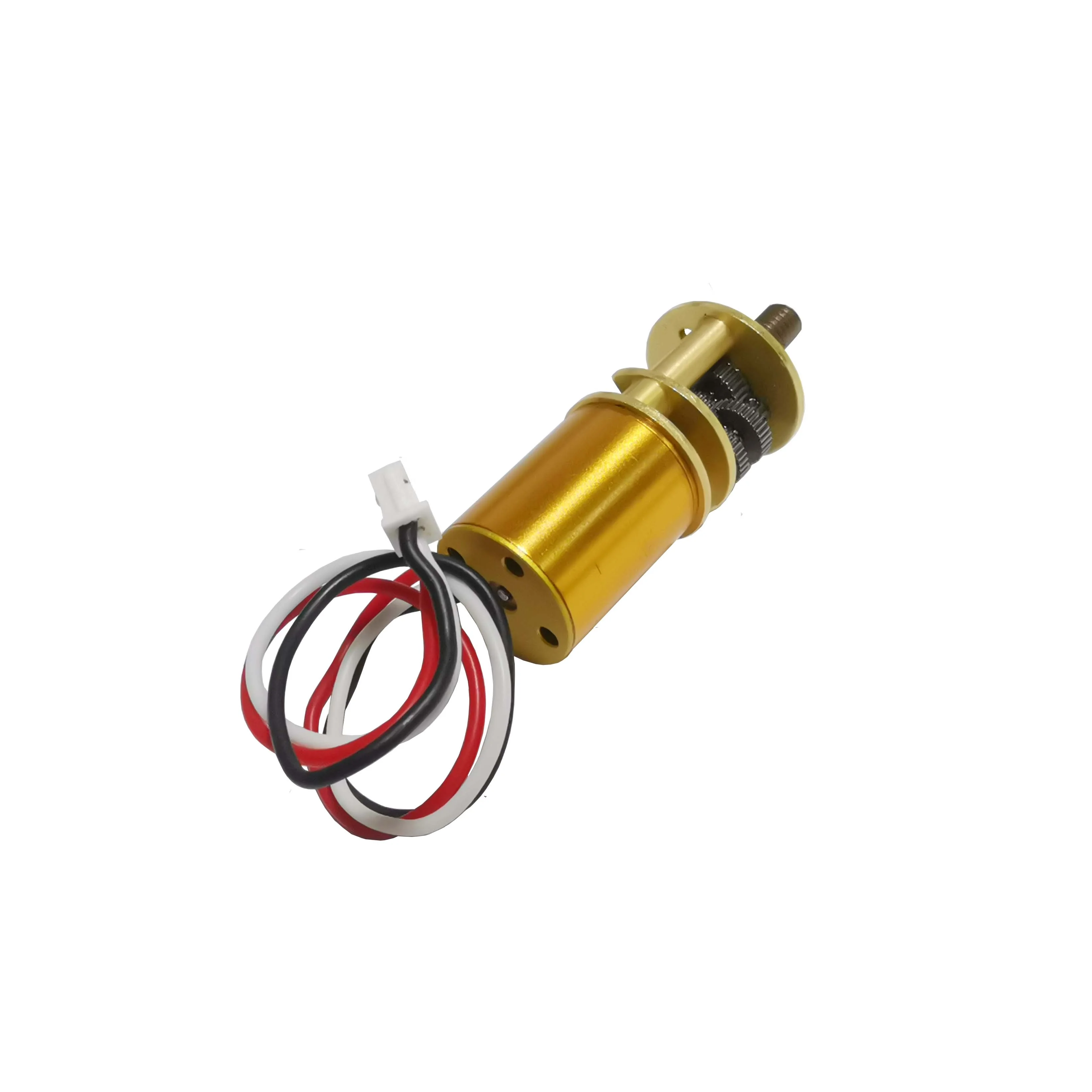 1215ZWW 12v low rpm speed dc brushless geared motor with dia14mm round shape gear box screw leap shaft